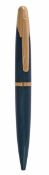 Alfred Dunhill, AD2000, a green lacquered ball point pen, with polished gilt trim and clip, the