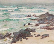 ARR - John Anthony Park (1880-1962), Breakers and the shore, Oil on canvas, Signed lower right, 39.