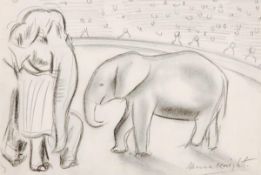 ARR - Dame Laura Knight (1877-1970), Circus scenes, Three, pencil, All signed, The largest 28.5 x