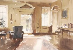 ARR - John Yardley (b.1933), Mompesson House, Watercolour and bodycolour, Signed lower right, 32 x