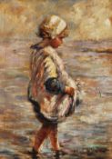 Miguel Canals, after Robert Gemmell Hutchison, A young girl in the shallows, Oil on canvas, Bears