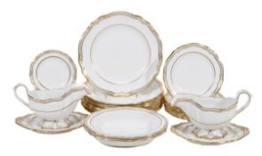 A modern Spode porcelain ?Sheffield? pattern part dinner service, comprising; eight side plates,