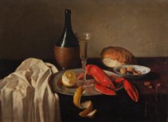 ARR - Johannes Hendrik Everson (1906-1995), Still life with lobster, Oil on canvas , Signed and