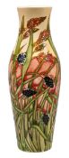 Savannah, a Moorcroft slender vase, designed by Emma Bossons, impressed and painted marks, limited