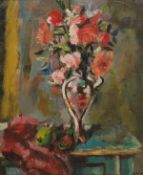 ARR - Rowland Suddaby (1912-1973), Still life of flowers in a vase, Oil on canvas, Signed lower