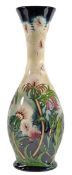 Thistledown, a Moorcroft slender baluster vase, designed by Rachel Bishop, impressed and painted