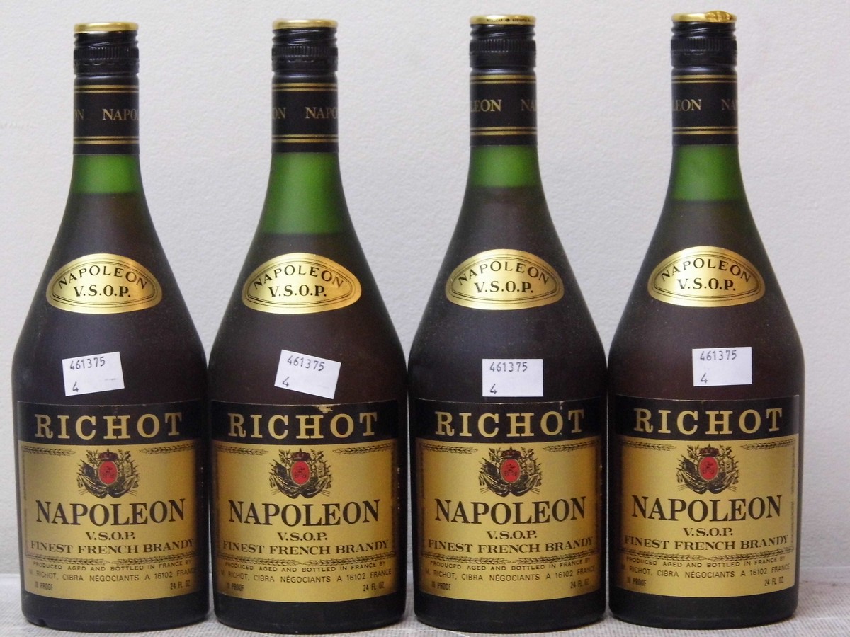 Richot VSOP Napoleon Brandy 24 Fl Oz 70% Proof 4 bts