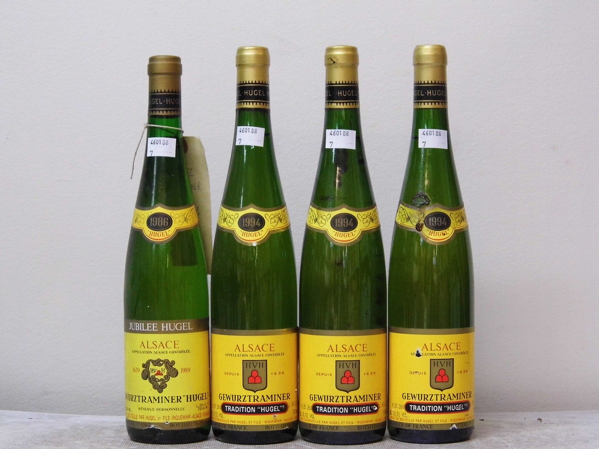 Gewurztraminer `Hugel` HVH 1984  3 bts Gewurztraminer `Hugel` HVH 1986  1 bt Above 4 bts