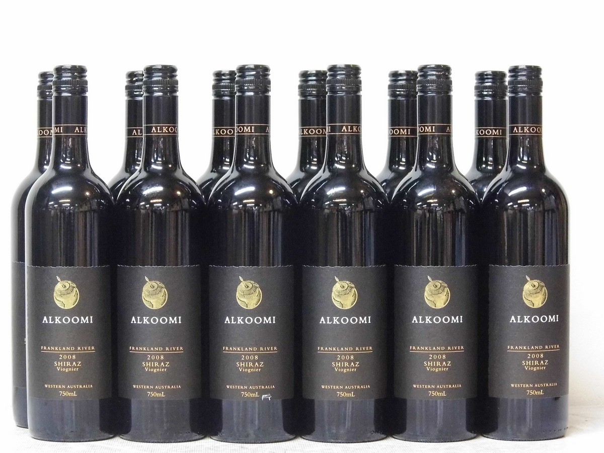 Shiraz/Viognier 2008 Alkoomi Frankland River 12 bts This lot is in bond. If bought in bond, no