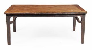 A Continental farmhouse table, late 17th/early 18th century, the rectangular top raised on square