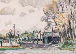 ARR - Claude Flight (1881-1955), Sign posts, Watercolour, Signed lower left and the lower right,