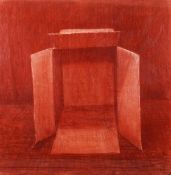 ARR - Harry Holland (b.1941), Composition of a box, Sanguine chalk, Signed lower right, 120 x