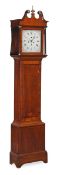 An inlaid mahogany eight-day longcase clock, W. Bullock, Bath, early 19th century, the four pillar