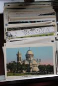 Postcards - Approximately 140 topographical and other cards, including real photographic views of