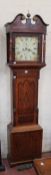 An inlaid oak eight-day longcase clock, I. and E. Mason, Worcester, early to mid 19th century, the