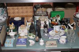 A large quantity of mixed ceramics and ornaments with boxes including Lilliput Lane models, three