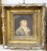 19th Century School Portrait of a gentleman Watercolour 11.5 x 10cm Best Bid