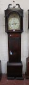 An inlaid mahogany eight-day longcase clock with rocking ship automaton, John Warry, Bristol, early