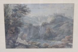 Edmund Morrison Wimperis V.P.R.I (1835-1900) Loch view Watercolour Initialled and dated `93 lower