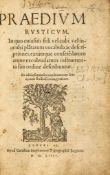 [Estienne (Charles)] - Praedium Rusticum,  first edition  ,   title with woodcut printer`s device,