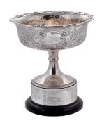 The Lenborough Perpetual Challenge Trophy, an electro-plated comport  The Lenborough Perpetual