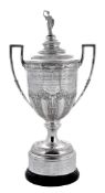 The Knockgrex Challenge Cup, a late Victorian silver twin handled cup and...  The Knockgrex