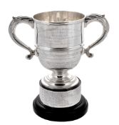 The RASE Challenge Cup, a silver twin handled trophy cup by Skinner & Co  The RASE Challenge Cup,