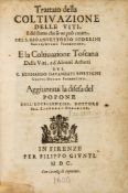 -. Soderini (Giovanni Vettorio) and others. - Trattato della Coltivazione delle Viti, E del Frutto
