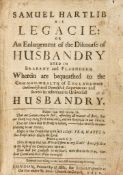 Hartlib (Samuel) - Samuel Hartlib His Legacie: or an Enlargement of the Discourse of Husbandry,