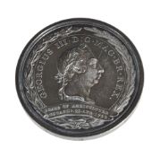 Board of Agriculture 1793, silver prize medal awarded 1806, by Conrad Kuchler  Board of