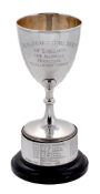 The Oldnall Perpetual Challenge Trophy, an Edwardian silver goblet by Deykin...  The Oldnall