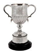 The Colehill Perpetual Challenge Cup, a silver twin handled trophy cup by...  The Colehill Perpetual