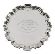 The Whiteford Silver Salver, a silver shaped circular salver by Carr  The Whiteford Silver Salver, a