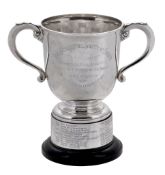 The Athlone Perpetual Challenge Cup, a silver twin handled trophy cup by...  The Athlone Perpetual