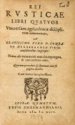 Heresbach (Conrad) - Rei Rusticae Libri Quatuor Vniuersam Agriculturæ Disciplinam Continentes,