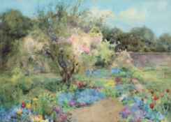 Mildred Anne Butler (1858-1941) - The Garden at Kilmurry Watercolour, heightened with bodycolour