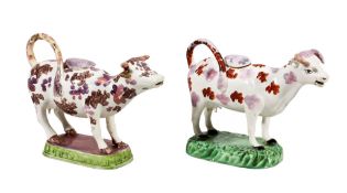 A Swansea pearlware cow-creamer, probably Cambrian Pottery, circa 1830  A Swansea pearlware cow-