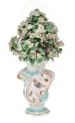 A Derby porcelain model of a vase of flowers, circa 1765  A Derby porcelain model of a vase of