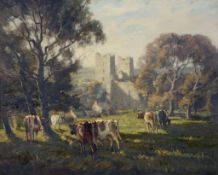 George Graham (1882-1949) - Bolton Castle Oil on canvas Signed and dated   1909   lower right