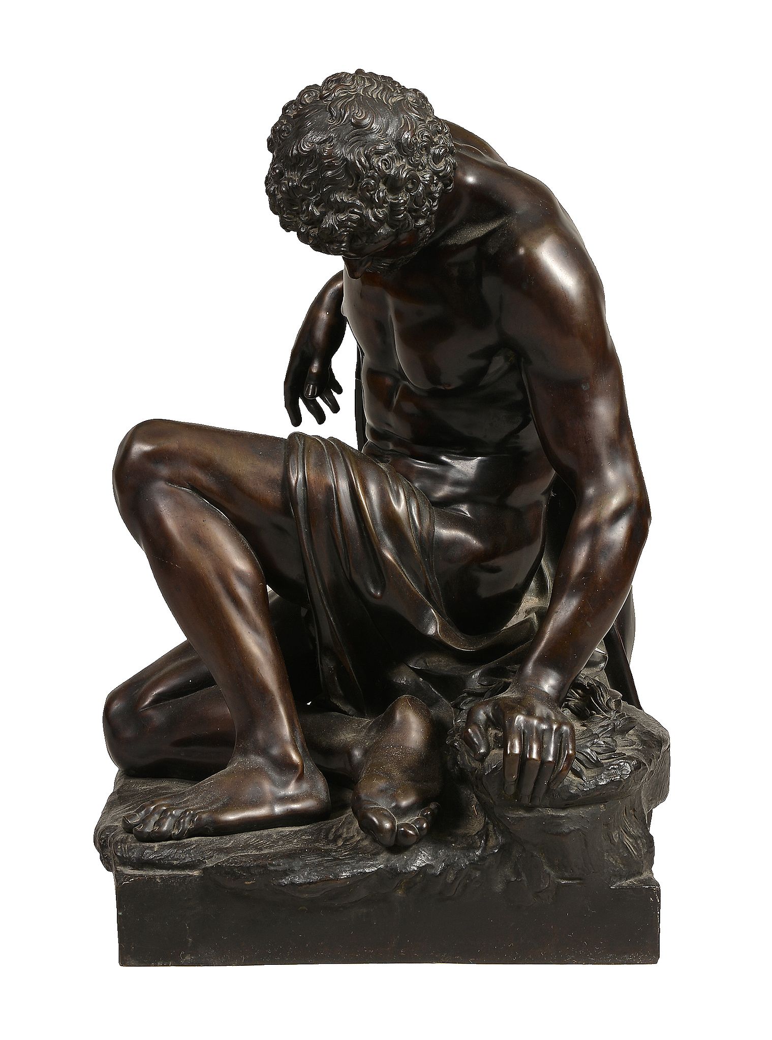 After Pierre Julien, Gladiateur Mourant, a patinated bronze model of a...  After Pierre Julien ( - Image 2 of 4