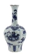 A Dutch delft blue and manganese chinoiserie vase, circa 1685  A Dutch delft blue and manganese