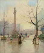 Rose Maynard Barton (1865-1929) - Sloane Square Watercolour 59 x 48.5 cm. (23 x 18 in) Provenance: