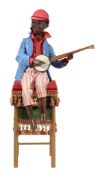 A rare composition musical automaton figure, attributed to Gustave Vichy, Paris  A rare composition