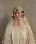 Harold Knight (1874?1961) - The Bride Oil on canvas 76 x 63 cm. (29 7/8 x 24 3/4 in) Provenance: