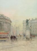 Rose Maynard Barton (1865-1929) - College Green, Dublin Watercolour Signed and dated   1887   lower