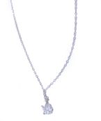 A diamond single stone pendant by Tiffany & Co  A diamond single stone pendant by Tiffany  &  Co.,