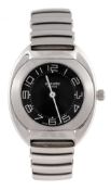 Hermes, Espace, a lady`s stainless steel wristwatch, circa 2006, ref. ES1.210, no. 1449335, the