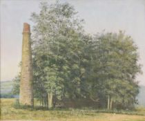 Peter Archer (Contemporary) Chimney and trees Oil on canvas Signed and dated `90 lower left Titled