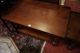 A nest of four tables, coffee table and a foldover extending coffee table Best Bid