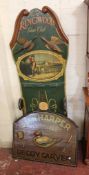 * A large reproduction painted gun rack from the "Ringwood Gun Club" and Seth Harper of Portland  `